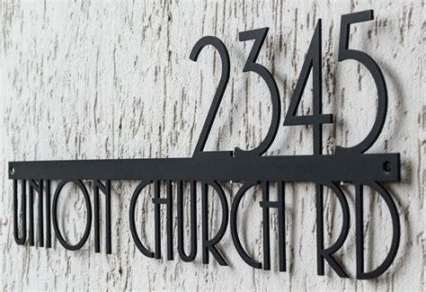 large metal house number signs|metal reflective house numbers.